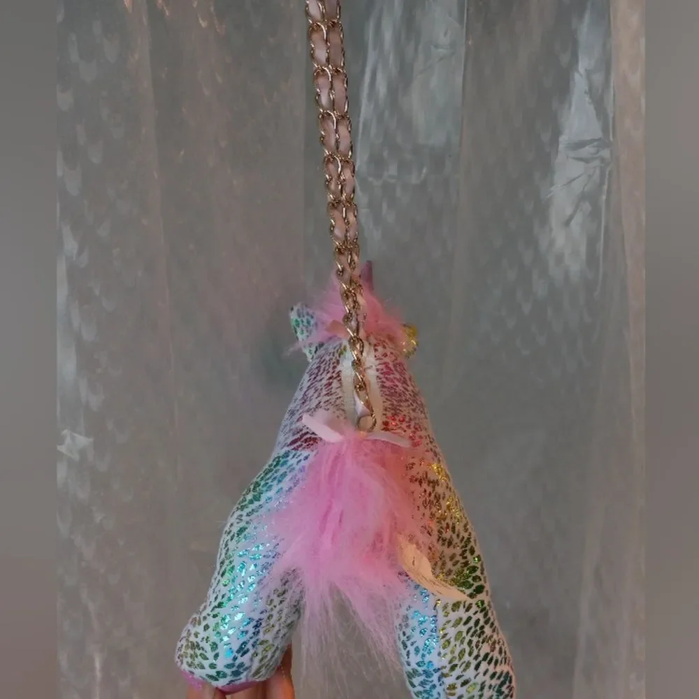Unicorn Purse Plush Pink-Purple
